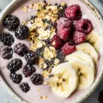 Creamy Banana Smoothie Bowl with Tahini Bliss 10 banana smoothie bowl