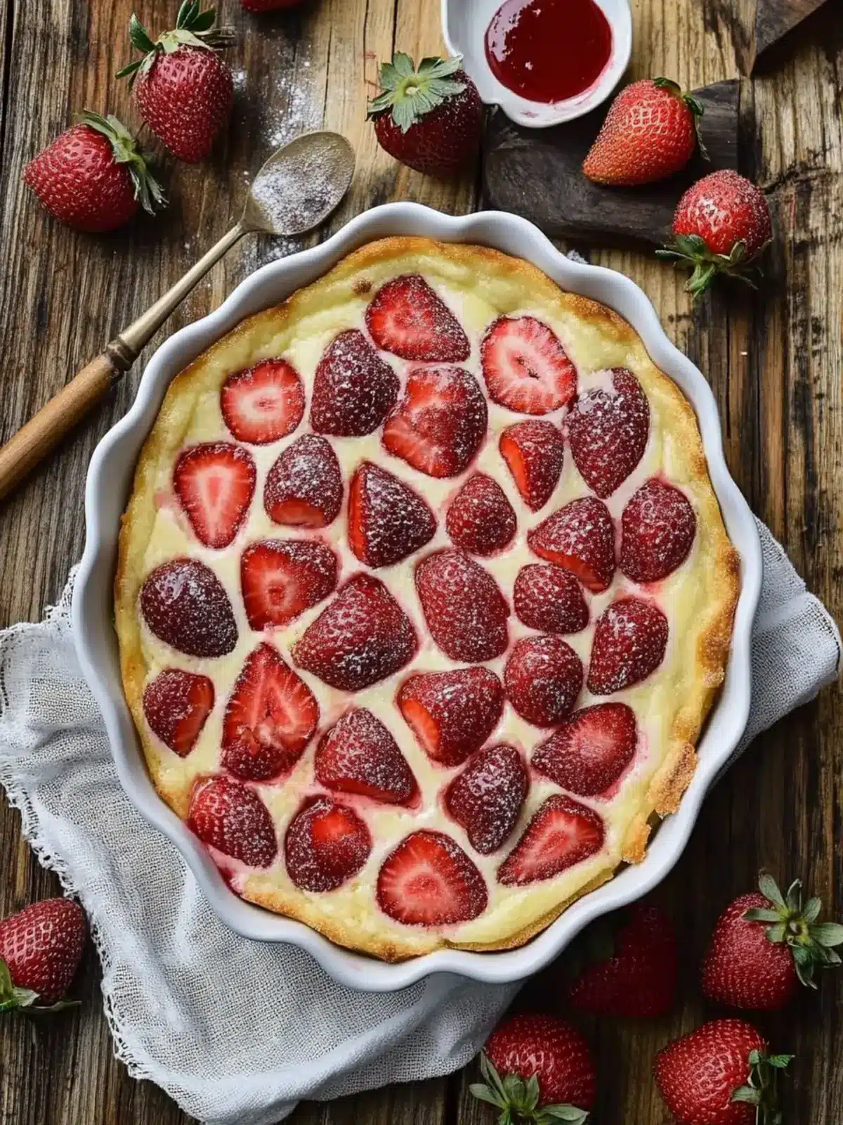 Irresistible Strawberry Flaugnarde: A Sweet Homemade Treat 3 Strawberry Flaugnarde