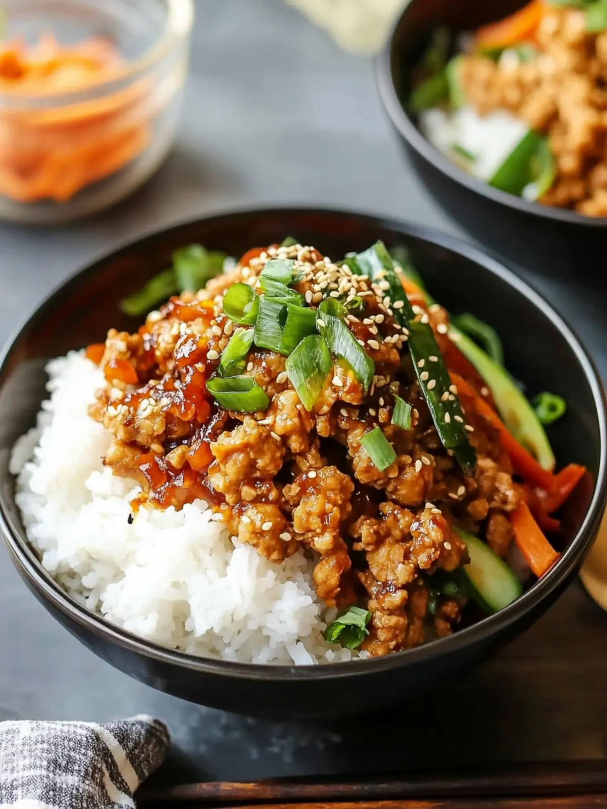 Savory Korean BBQ Tempeh Beef Bowls in Minutes 3 Korean BBQ Tempeh “Beef” Bowls