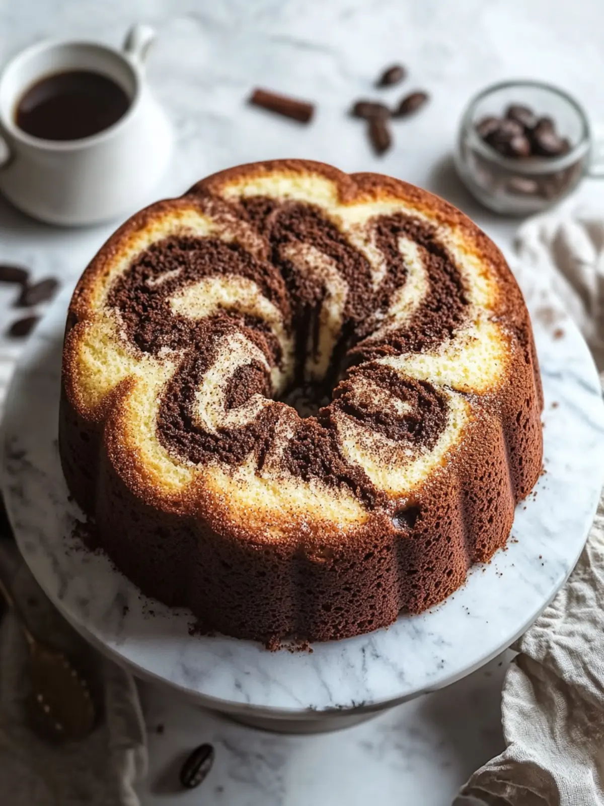 Warm Coffee Cinnamon Marble Cake: A Slice of Pure Comfort 5 Warm Coffee Cinnamon Marble Cake