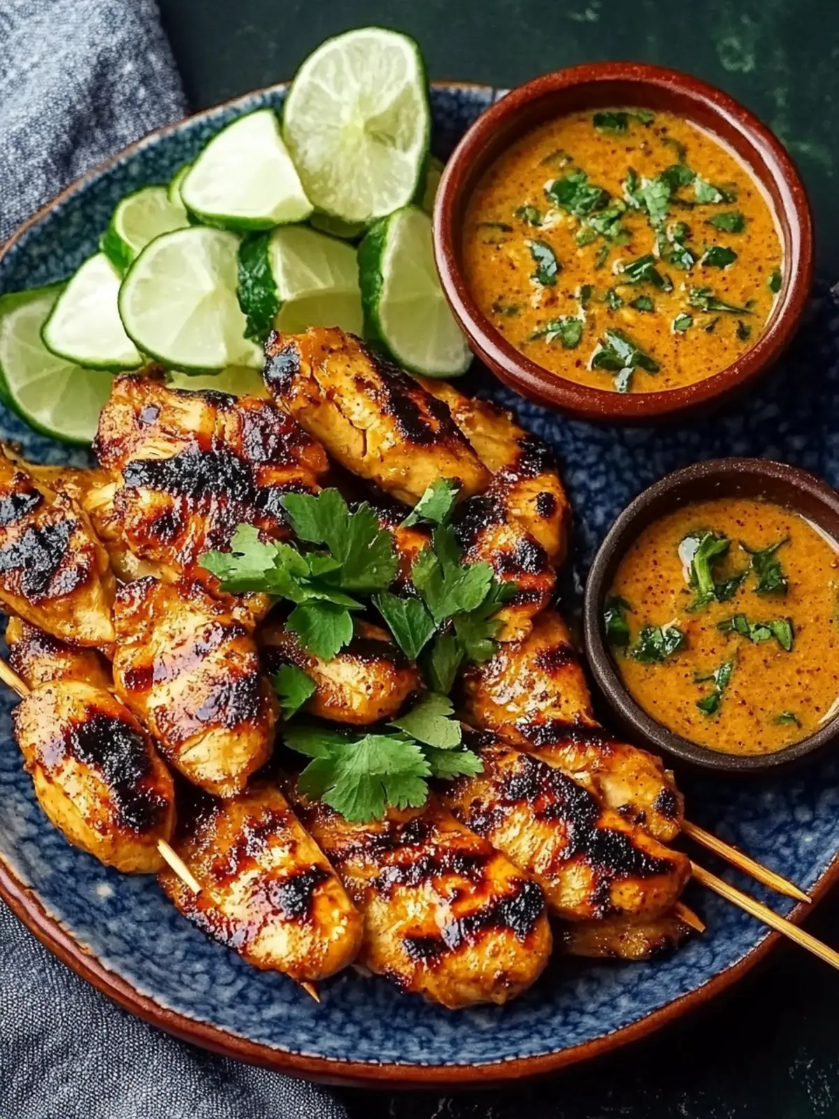 Savory Easy Thai Chicken Satay with Creamy Peanut Sauce 4 Easy Thai Chicken Satay & Peanut Sauce