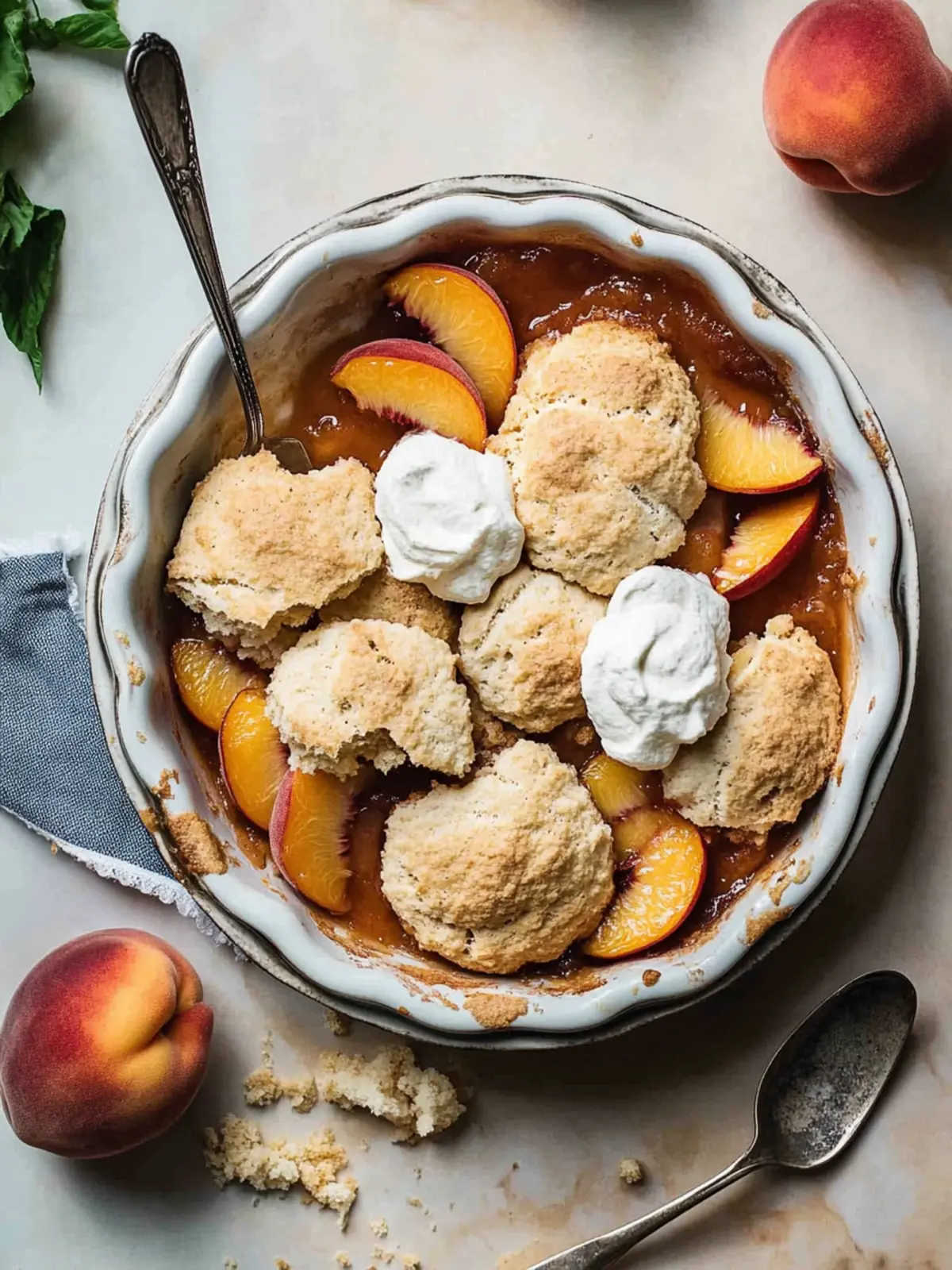 Delicious Biscuit Peach Cobbler That'll Impress Everyone 3 Biscuit Peach Cobbler
