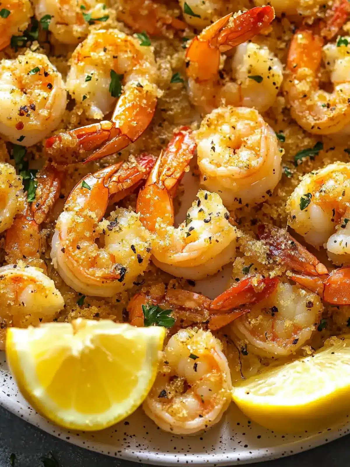 Savory Crunchy Baked Shrimp in Garlic Butter Sauce Delight 4 Crunchy Baked Shrimp in Garlic Butter Sauce (Prawns)