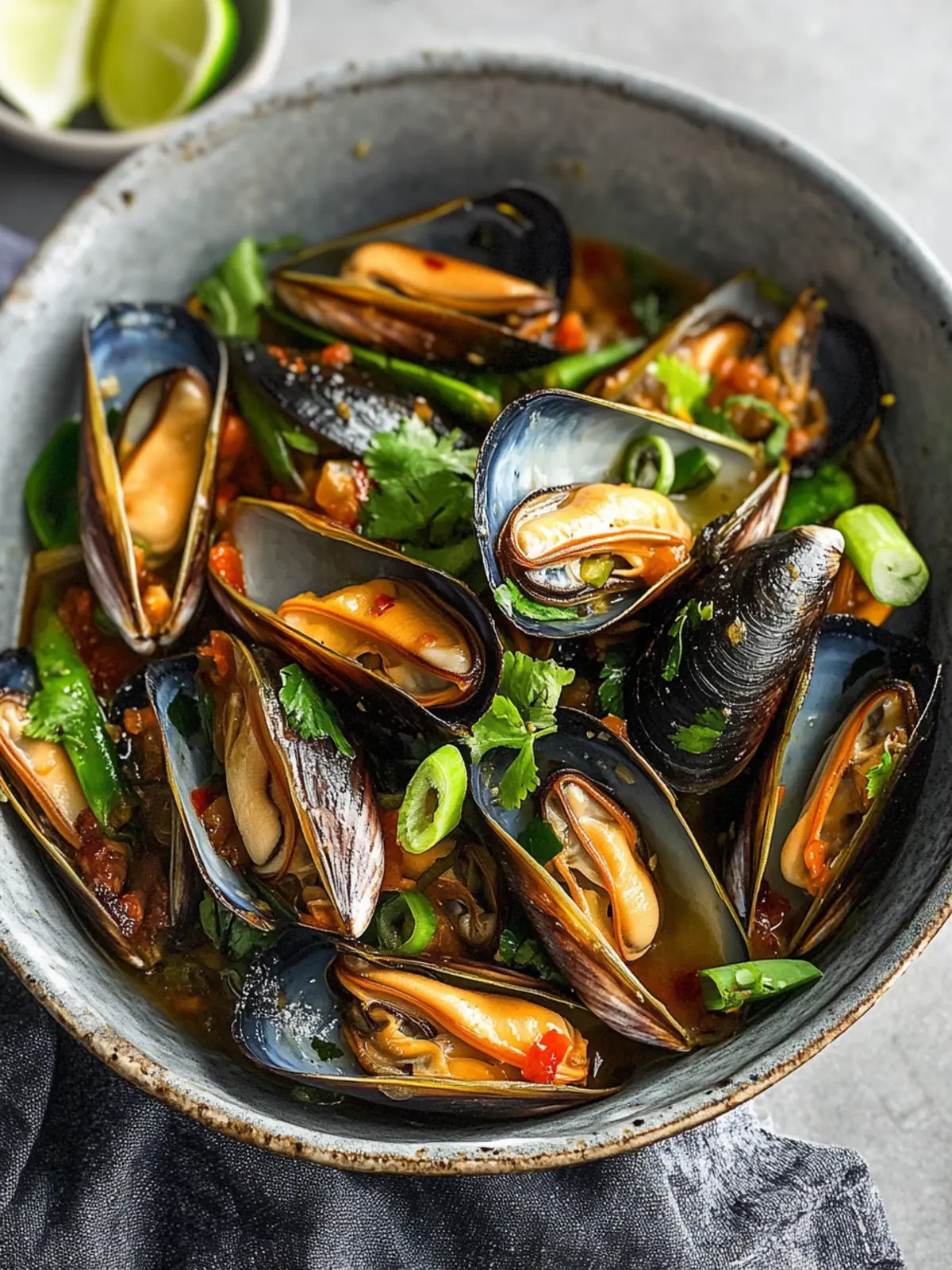 Savor Vietnamese Stir Fry Mussels: A Quick Flavor Explosion 2 Vietnamese Stir Fry Mussels