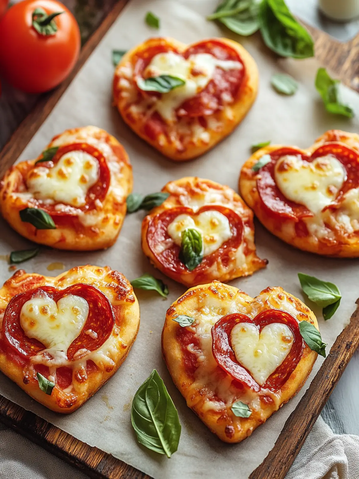 Heart-Shaped Mini Pizzas for a Fun Family Dinner Night 2 Heart-Shaped Mini Pizzas