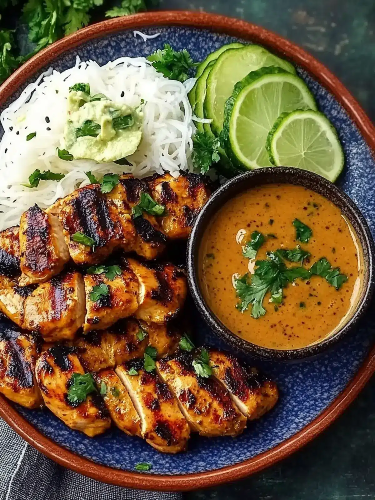Savory Easy Thai Chicken Satay with Creamy Peanut Sauce 3 Easy Thai Chicken Satay & Peanut Sauce