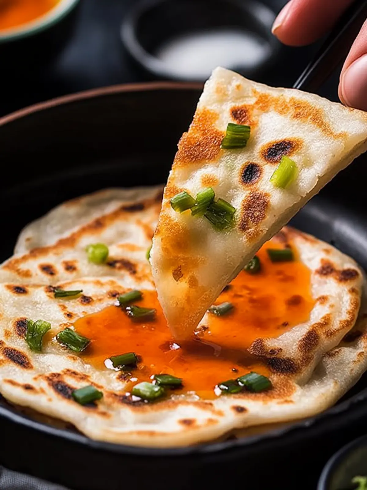 Delicious Chinese Spring Onion Pancakes You’ll Love to Make 3 Chinese Spring Onion Pancakes