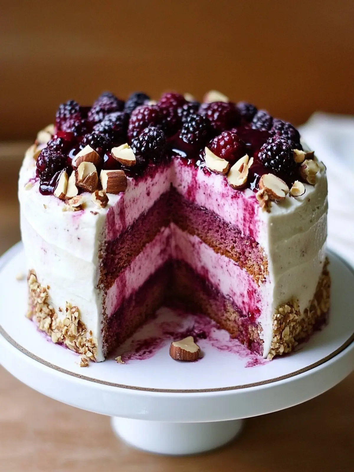 Indulge in Blackberry Hazelnut Layer Cake Bliss Today 4 Blackberry Hazelnut Layer Cake