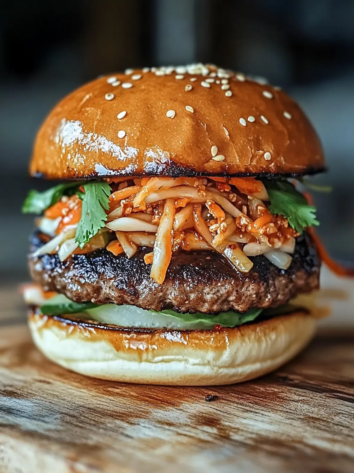 Korean BBQ Burger with Kimchi Slaw: Your Flavor Journey Awaits 3 Korean BBQ Burger with Kimchi Slaw