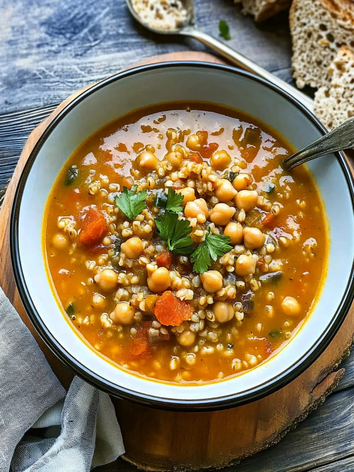 Hearty Chickpea & Farro Soup to Warm Your Soul 5 Chickpea & Farro Soup {Zuppa di Ceci e Farro}