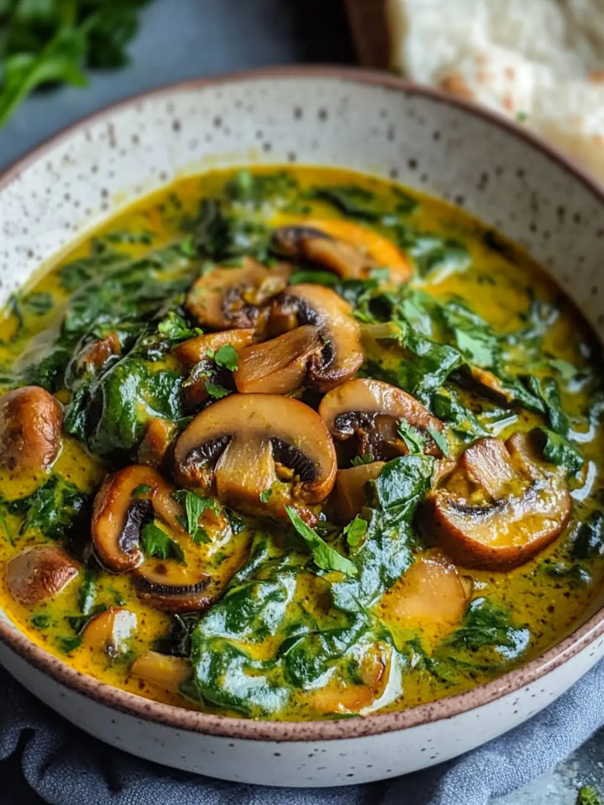 Delicious Spinach and Mushroom Curry for Cozy Nights 4 Spinach and Mushroom Curry