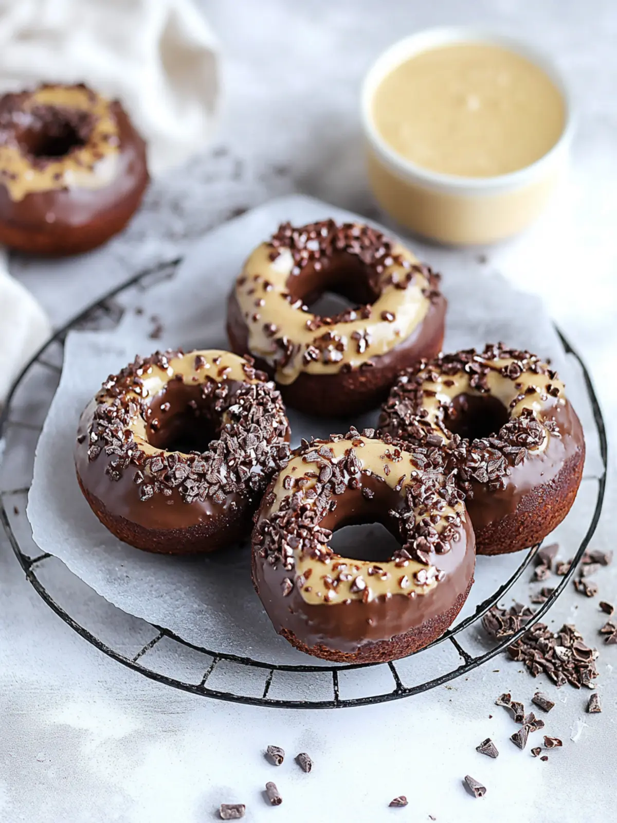Irresistible Chocolate Tahini Doughnuts You’ll Love to Make 4 Chocolate Tahini Doughnuts