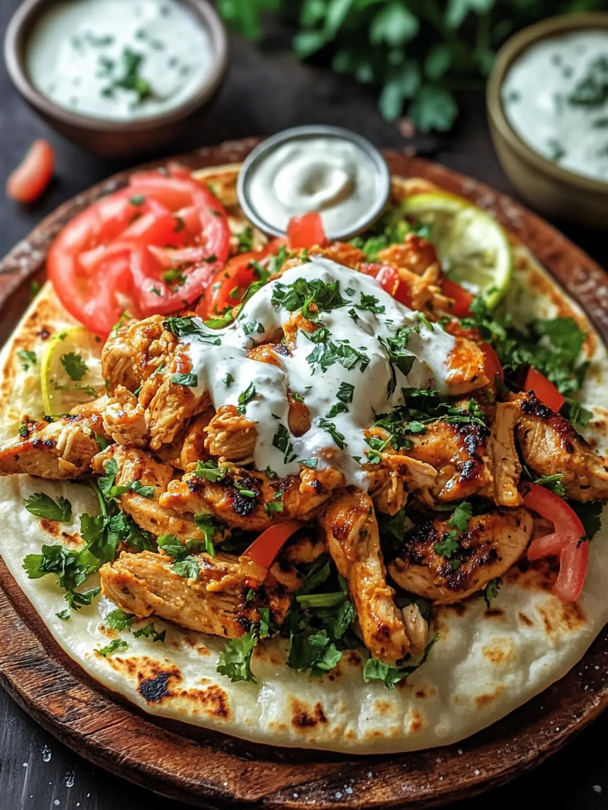 Savory Chicken Shawarma with Creamy Garlic Sauce at Home 5 Chicken Shawarma with Creamy Garlic Sauce