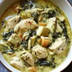 Creamy Spinach-Artichoke Chicken Stew Your Family Will Devour 6 Creamy Spinach-Artichoke Chicken Stew