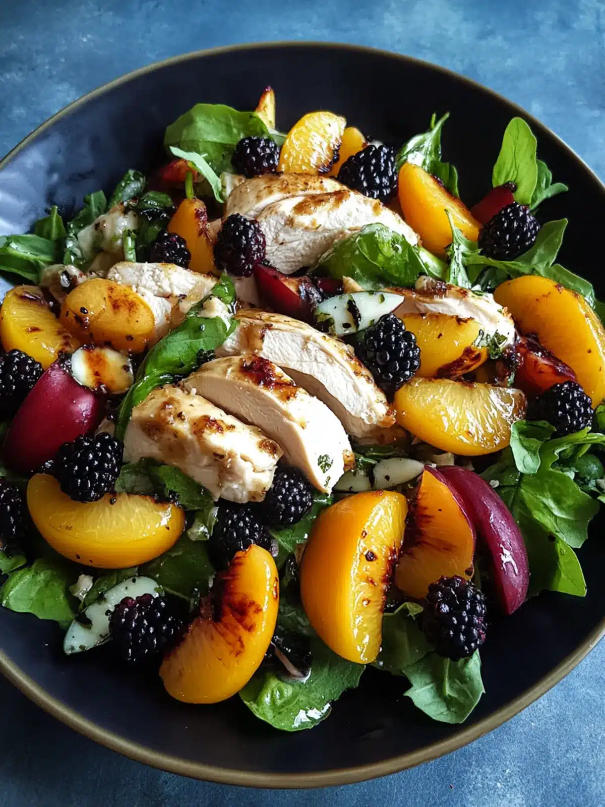 Charming Chicken, Nectarine and Blackberry Salad for Summer Bliss 2 Chicken, Nectarine and Blackberry Salad