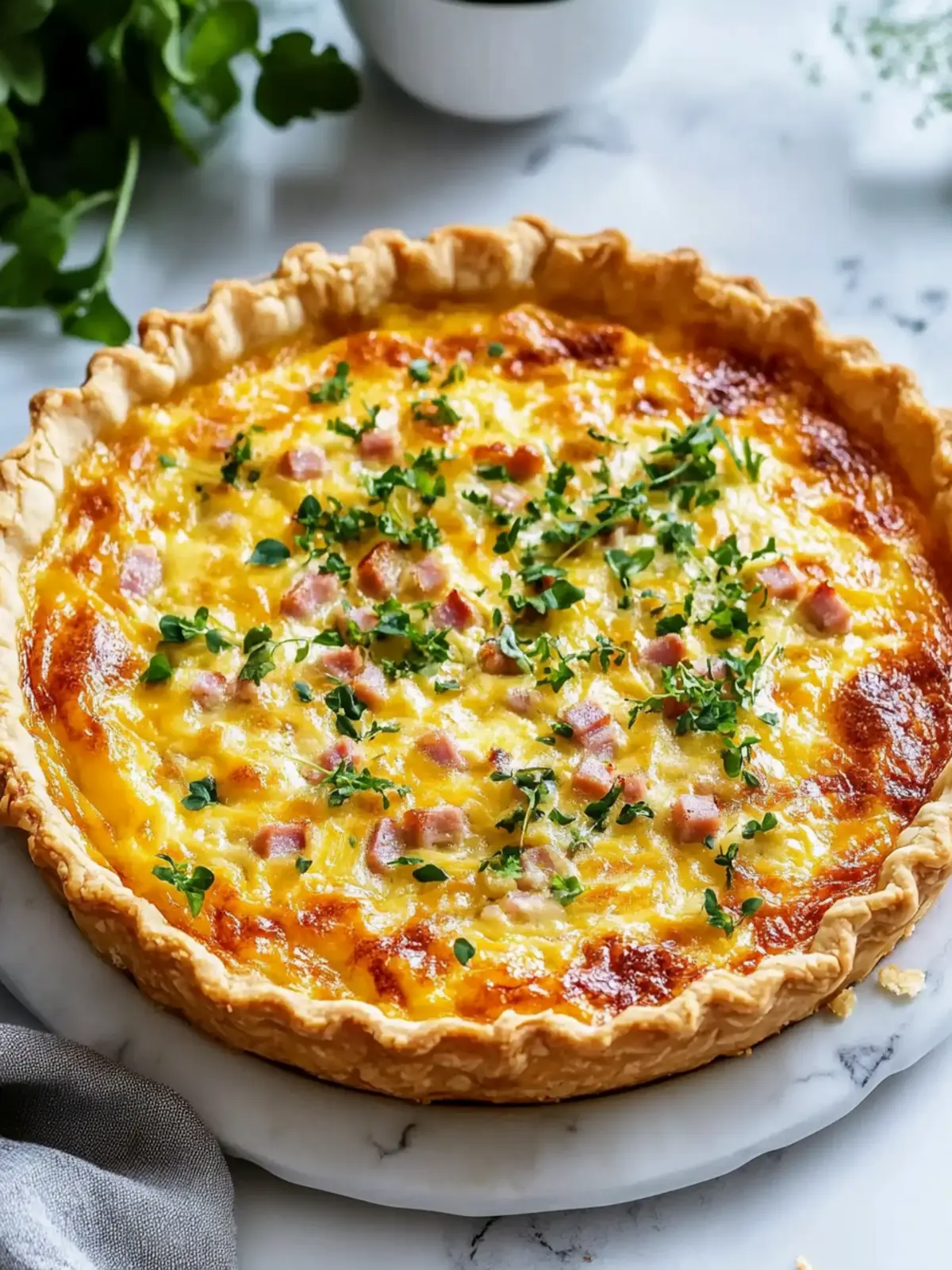 Quick Ham and Cheese Quiche: A Family Favorite in Minutes 5 Quick Ham and Cheese Quiche