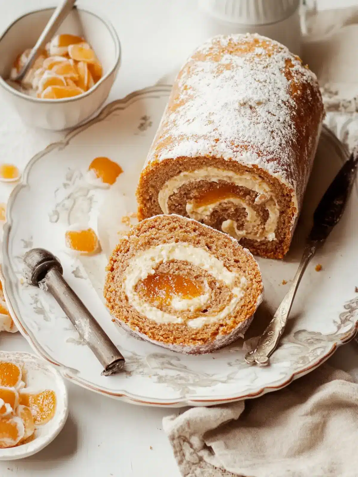 Delicious Ginger Spice Swiss Roll for a Sweet Cozy Treat 3 Ginger Spice Swiss Roll
