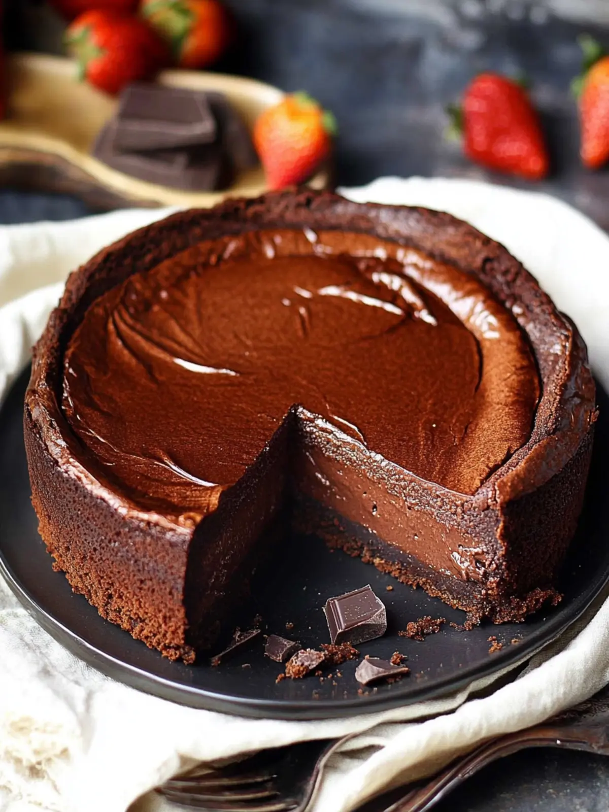 Decadent Brownie Chocolate Basque Cheesecake Recipe to Cherish 4 Brownie Chocolate Basque Cheesecake