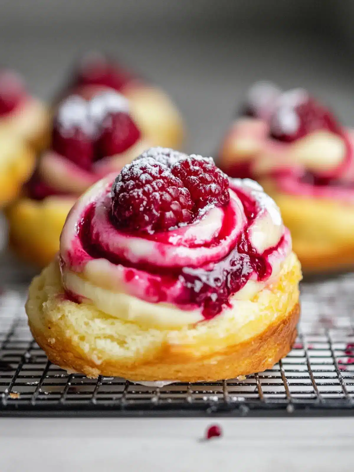 Lagkagesnegle: Irresistible Raspberry Swirls with Creamy Delight 5 Lagkagesnegle (Raspberry Swirls with Vanilla Pastry Cream)