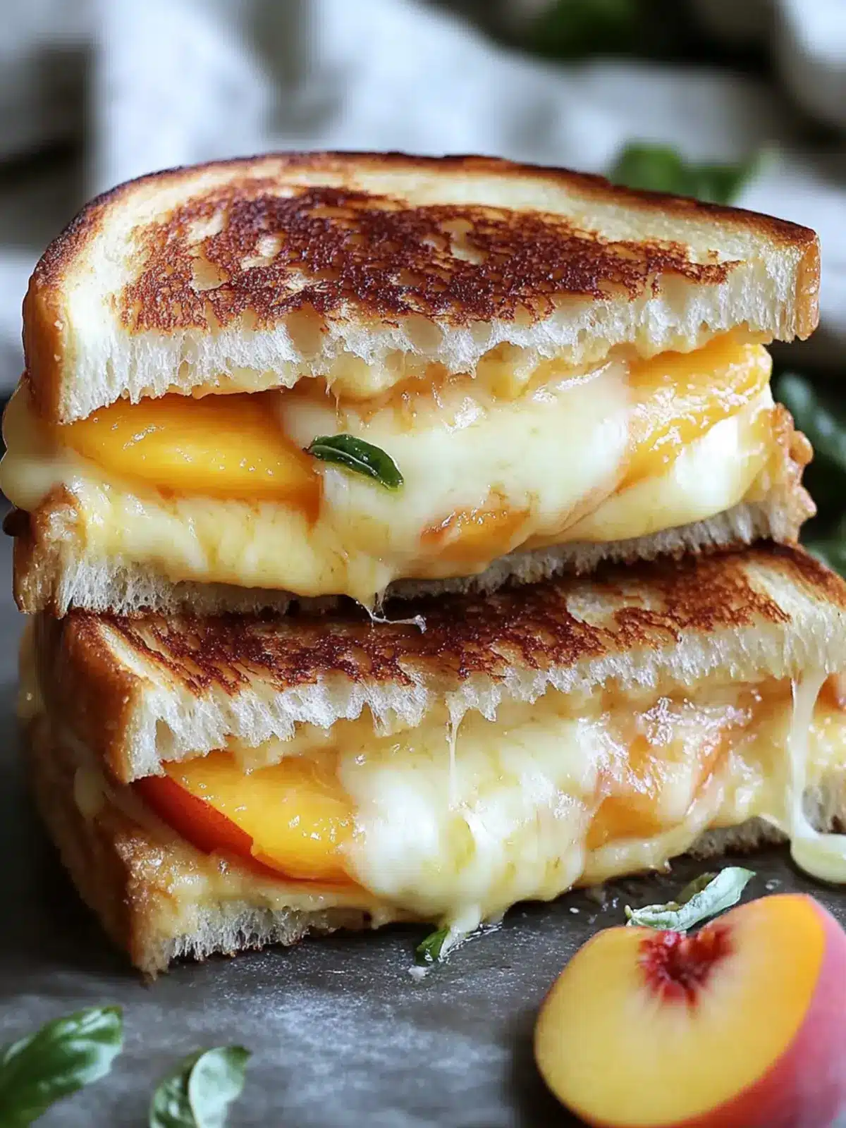 Mouthwatering Peach & Brie Grilled Cheese You'll Love! 3 Mouthwatering Peach & Brie Grilled Cheese