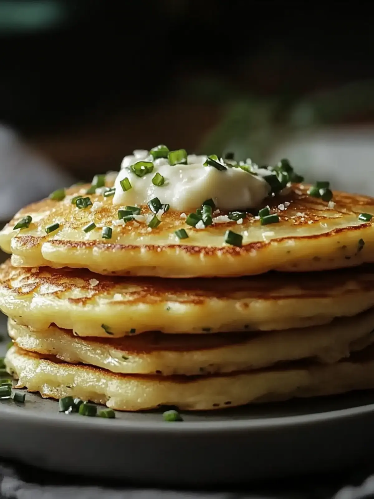 Cheese & Chive Pancakes: Simple, Savory Delights to Savor 3 Cheese & Chive Pancakes