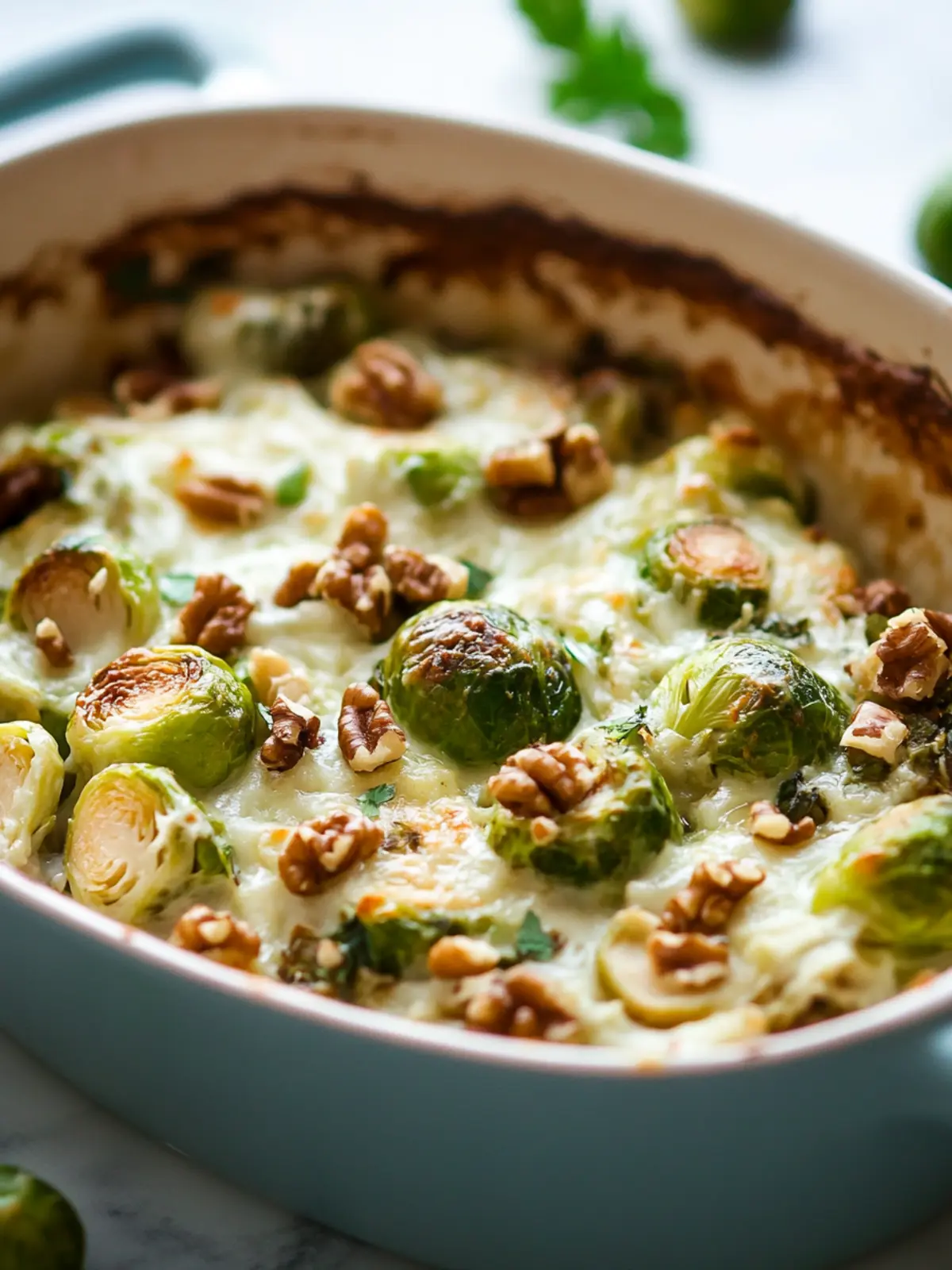 Creamy Brussels Sprout Gratin with Walnuts for Ultimate Comfort 2 Creamy brussels sprout gratin with walnuts