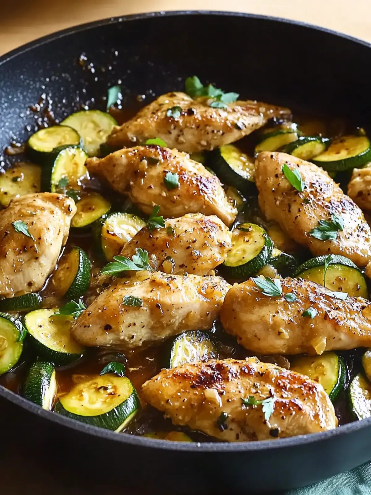 Savor This Honey Garlic Chicken and Zucchini Skillet Delight 3 Honey Garlic Chicken and Zucchini Skillet