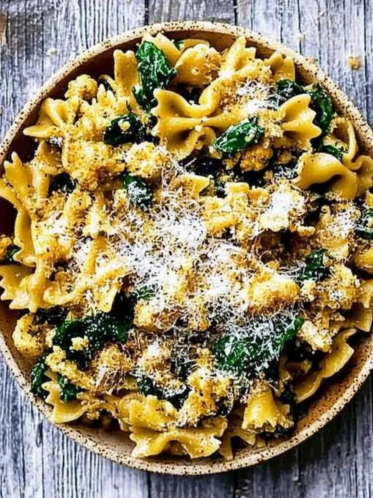 Delicious Parmesan Cauliflower Spinach Pasta in One Pot 4 Parmesan Cauliflower Spinach Pasta
