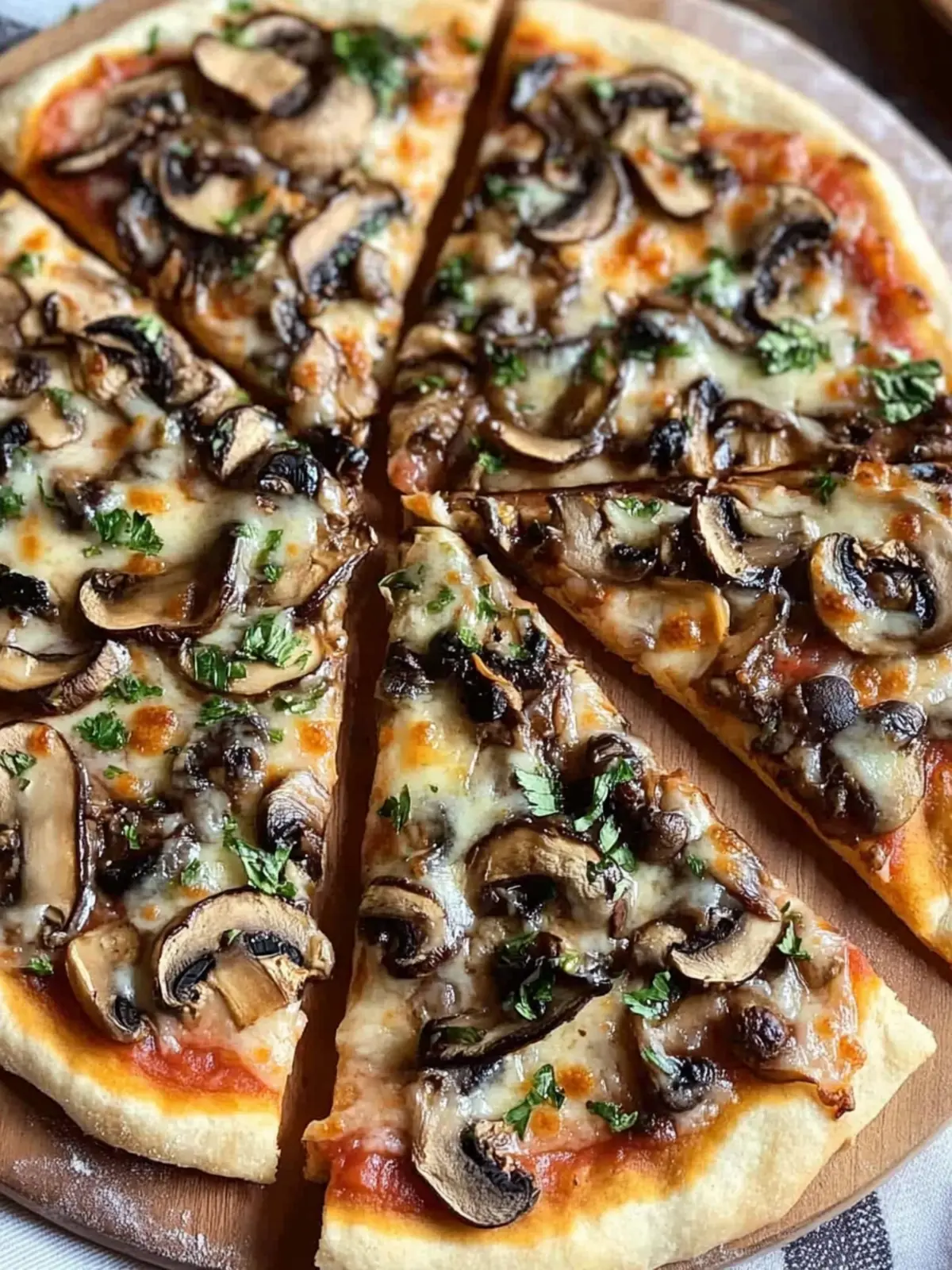 Vegan Mushroom Pizza with Bread Machine Dough Made Easy 5 Vegan Mushroom Pizza with Bread Machine Pizza Dough