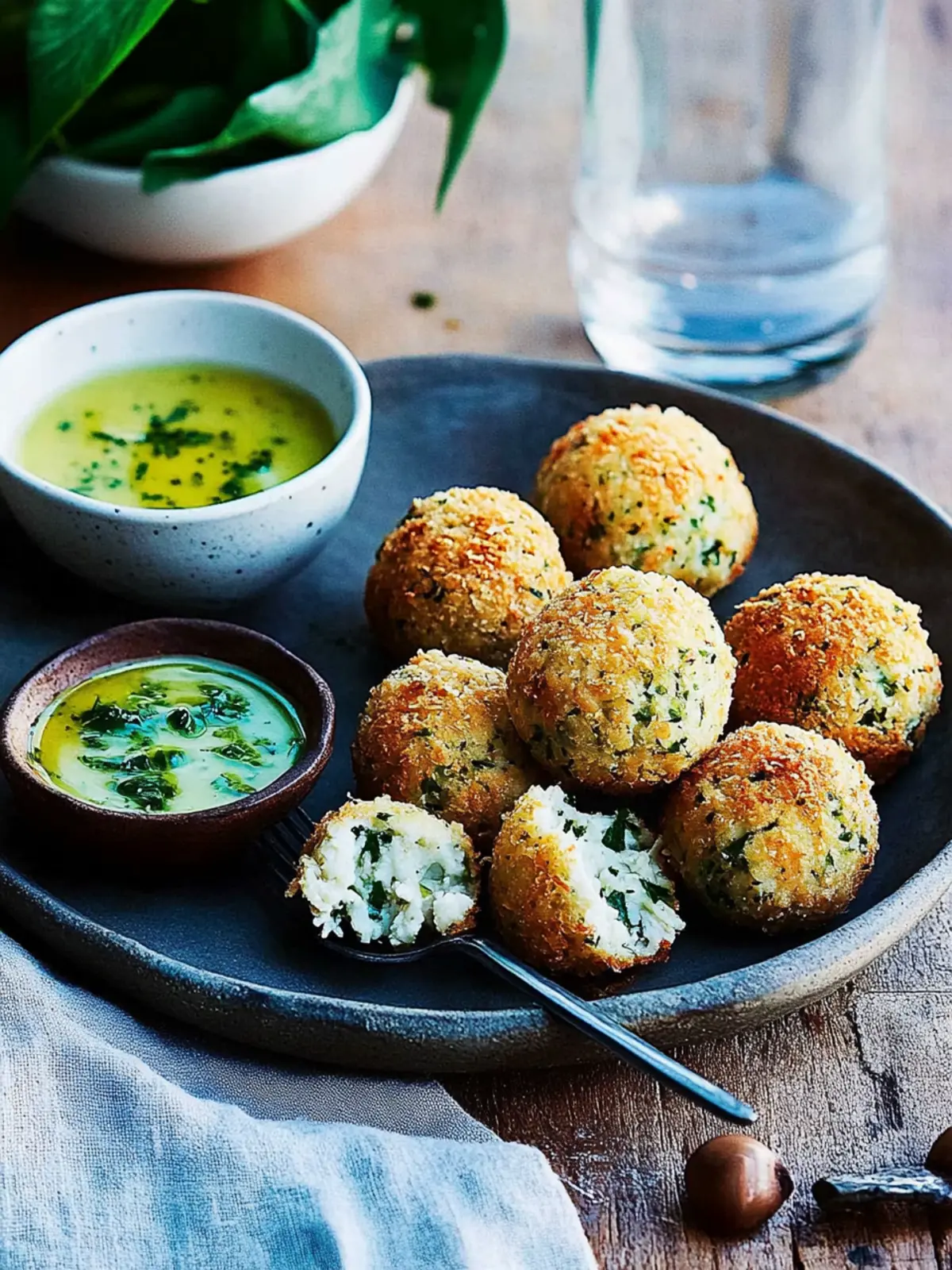 Irresistible Chicken Kiev Balls with Tarragon-Garlic Butter 5 Chicken Kiev balls with tarragon-garlic butter