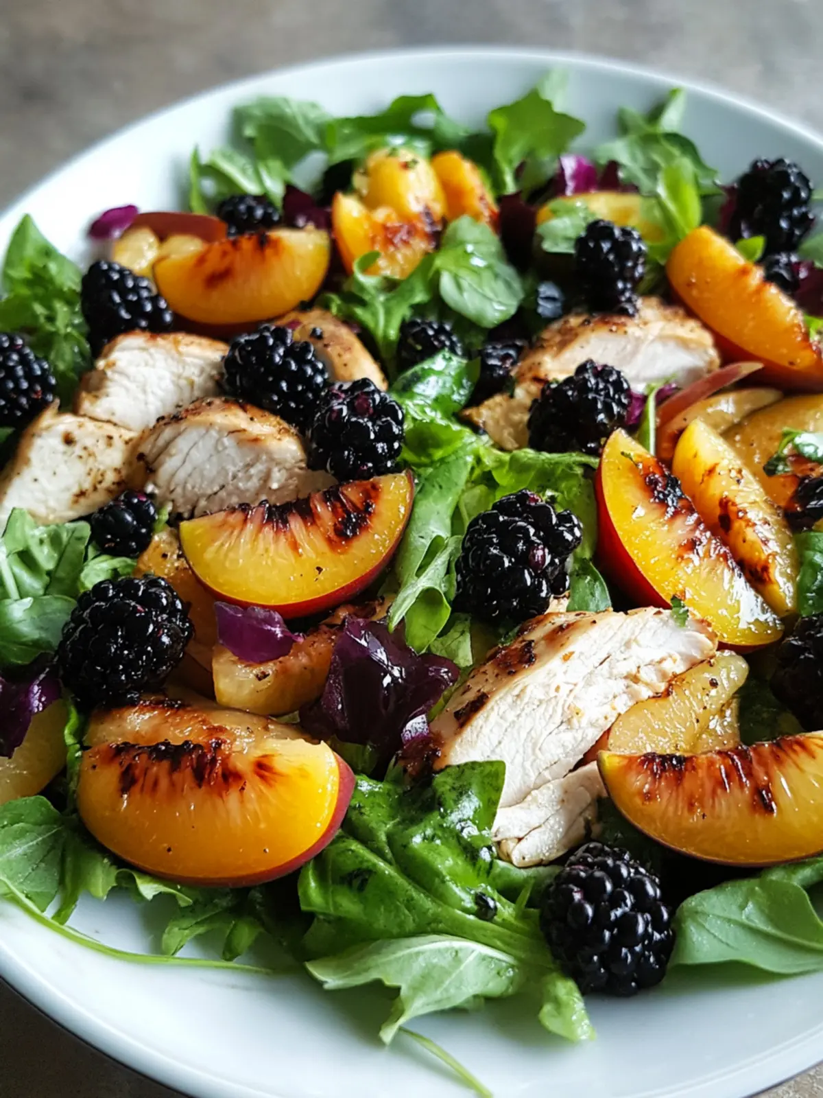 Charming Chicken, Nectarine and Blackberry Salad for Summer Bliss 5 Chicken, Nectarine and Blackberry Salad