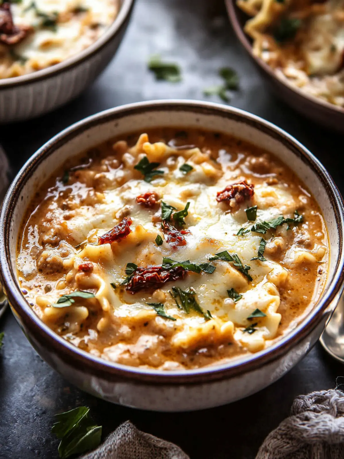 Crockpot Creamy Sun-Dried Tomato Lasagna Soup for Cozy Nights 4 Crockpot Creamy Sun-Dried Tomato Lasagna Soup