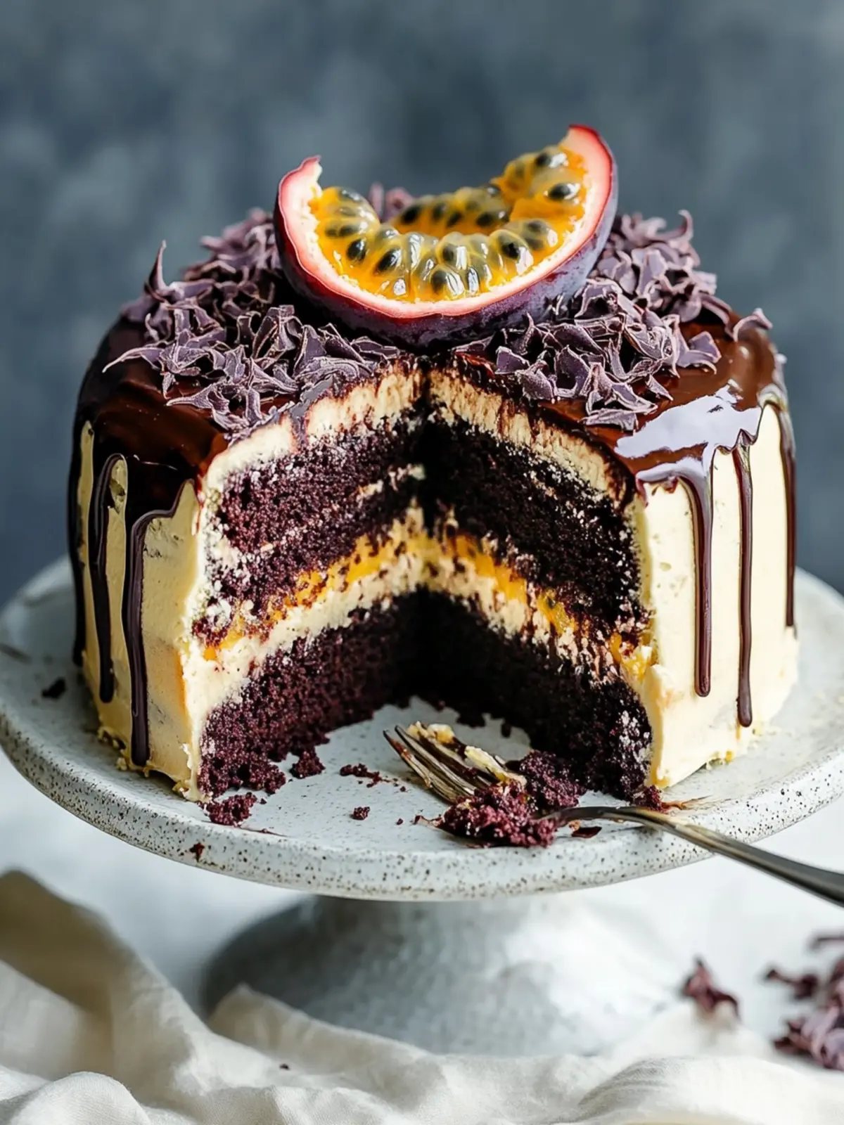 Decadent Chocolate & Passionfruit Layer Cake to Impress! 5 Chocolate & Passionfruit Layer Cake
