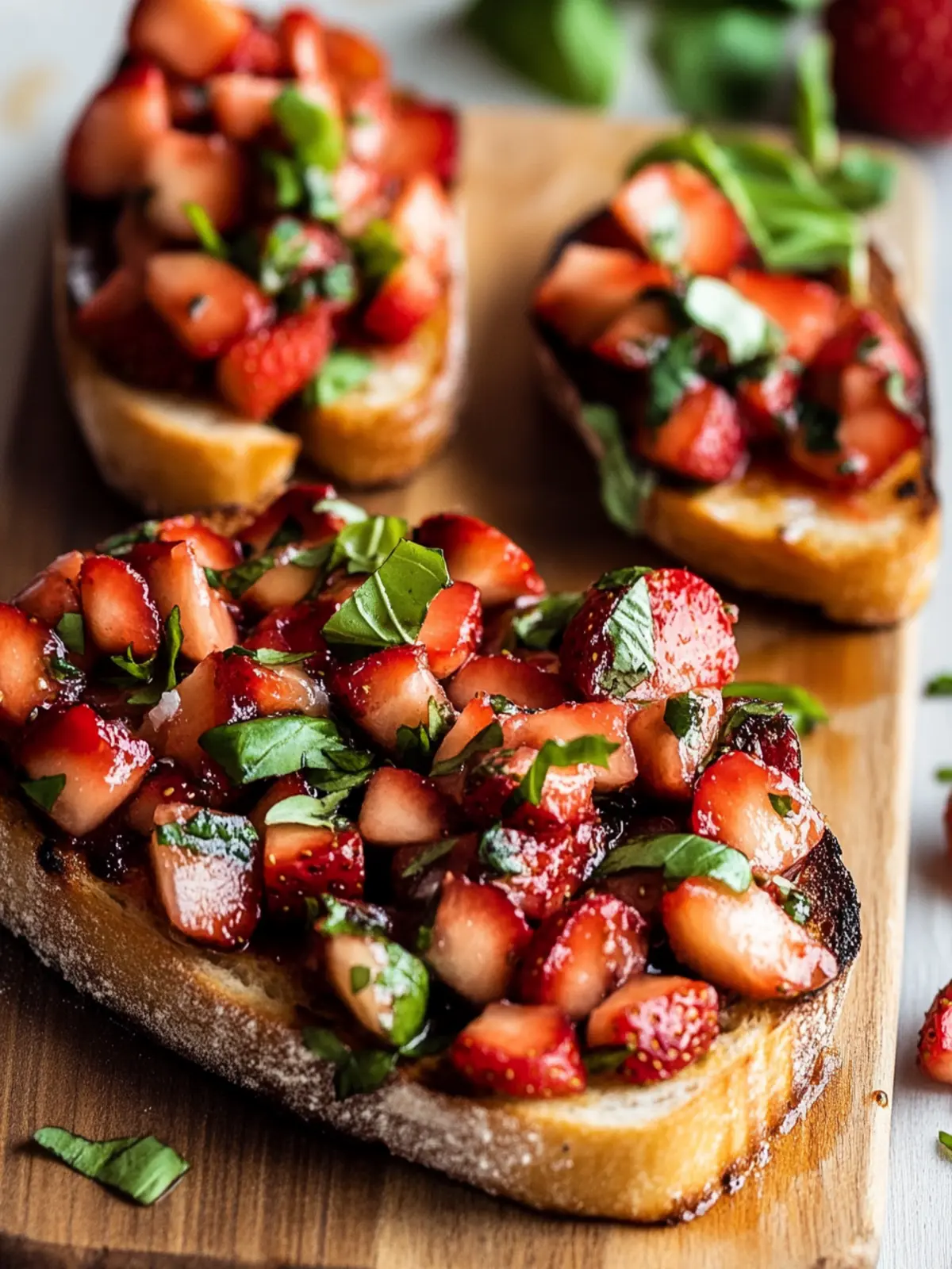 Irresistible Strawberry Bruschetta with a Basil Twist 3 Strawberry Bruschetta