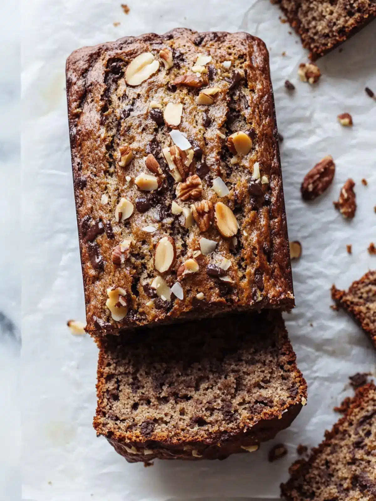 Delightful Chocolate Coconut Walnut Banana Bread Recipe 4 Chocolate Coconut Walnut Banana Bread