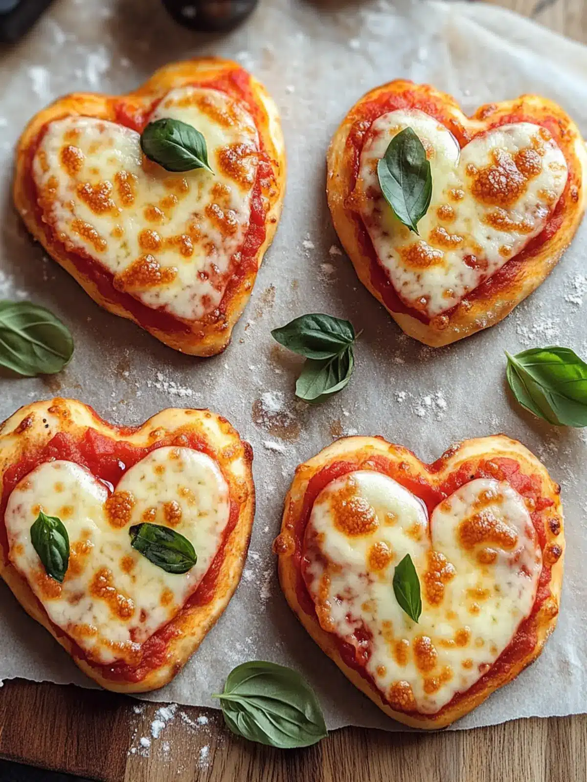 Heart-Shaped Mini Pizzas for a Fun Family Dinner Night 3 Heart-Shaped Mini Pizzas