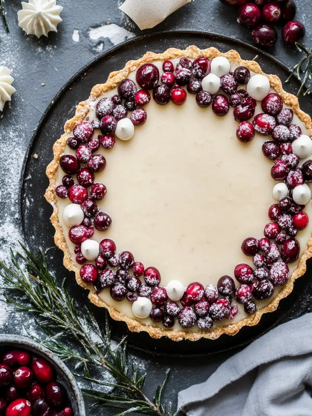 Irresistible White Chocolate Cranberry Tart You Can Make Today 4 White Chocolate Cranberry Tart