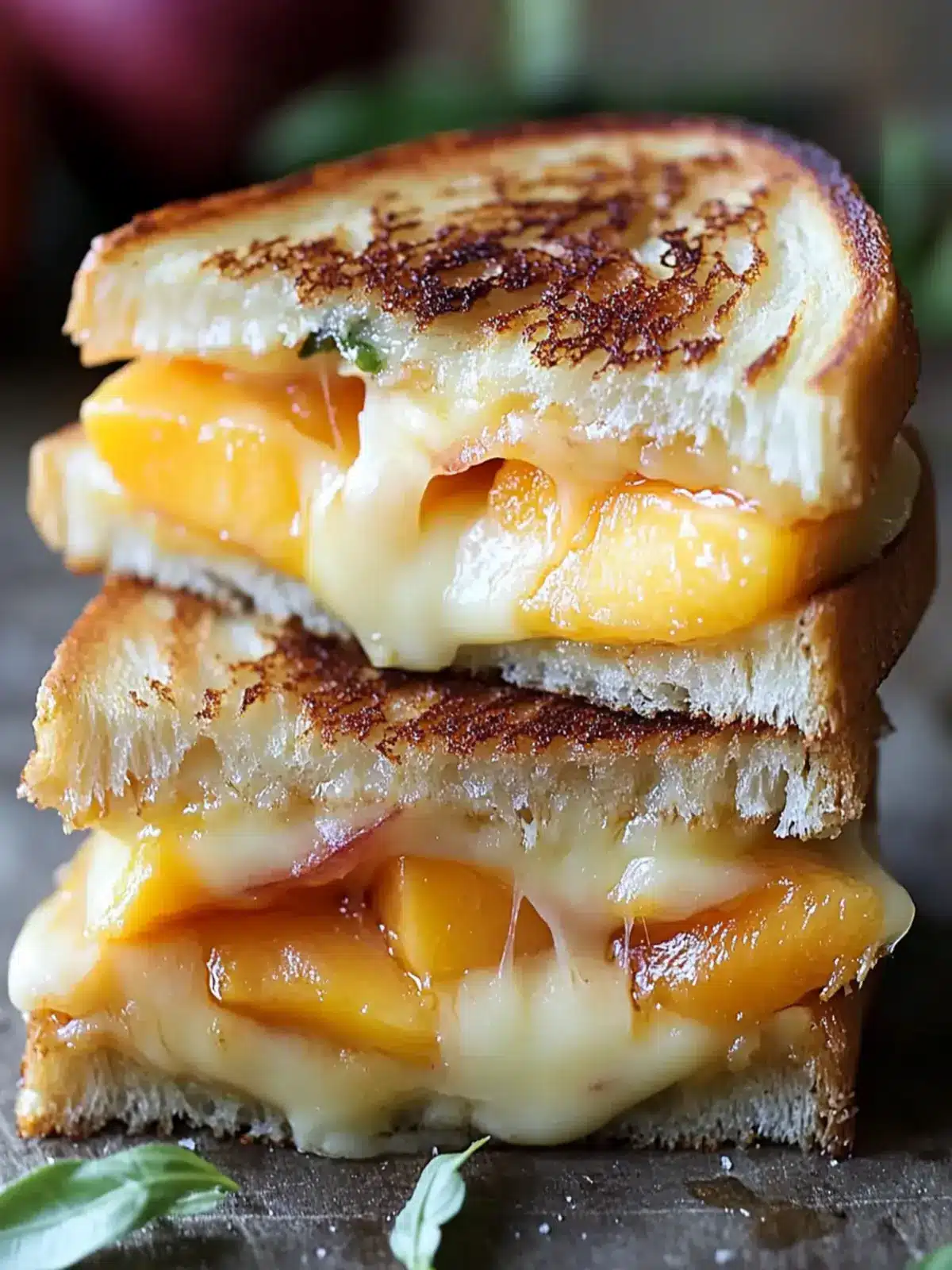 Mouthwatering Peach & Brie Grilled Cheese You'll Love! 4 Mouthwatering Peach & Brie Grilled Cheese