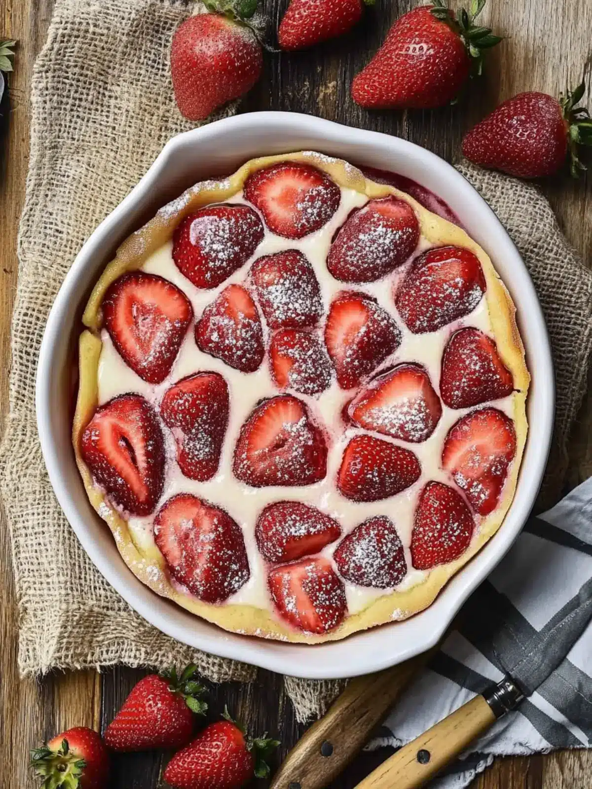 Irresistible Strawberry Flaugnarde: A Sweet Homemade Treat 2 Strawberry Flaugnarde