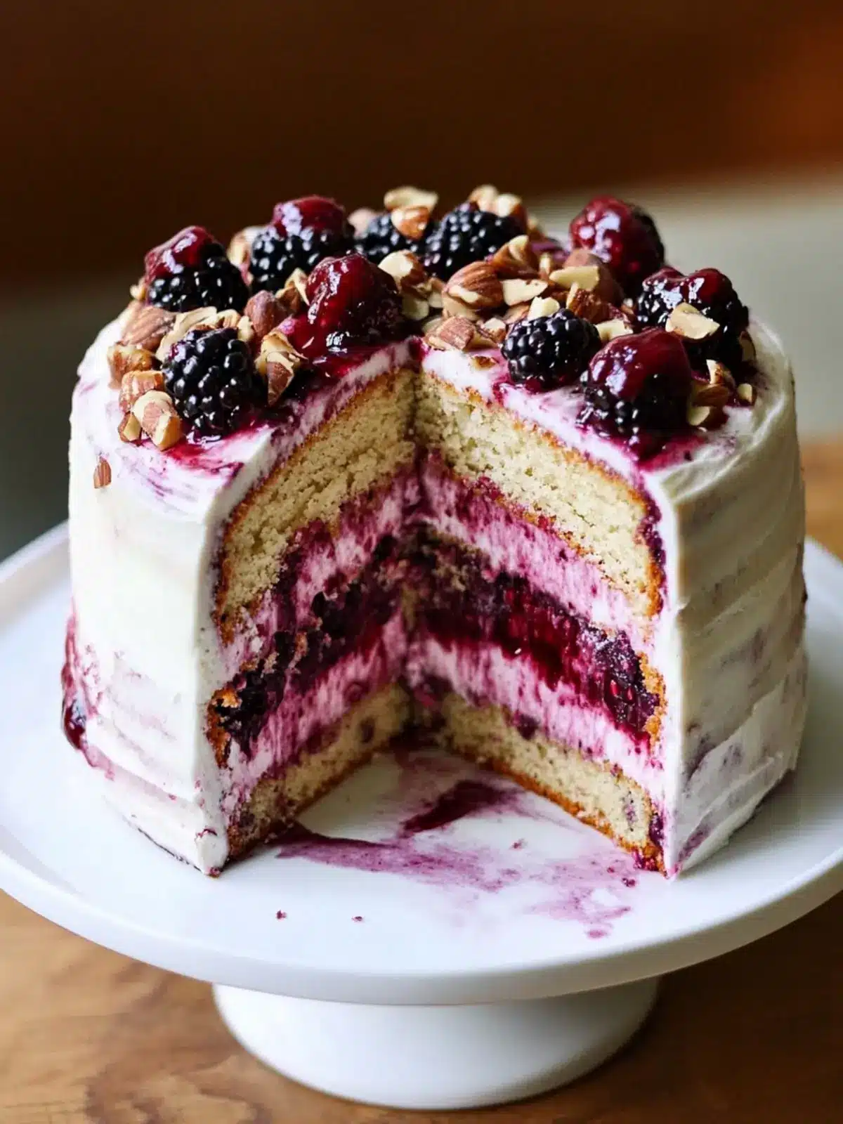 Indulge in Blackberry Hazelnut Layer Cake Bliss Today 5 Blackberry Hazelnut Layer Cake