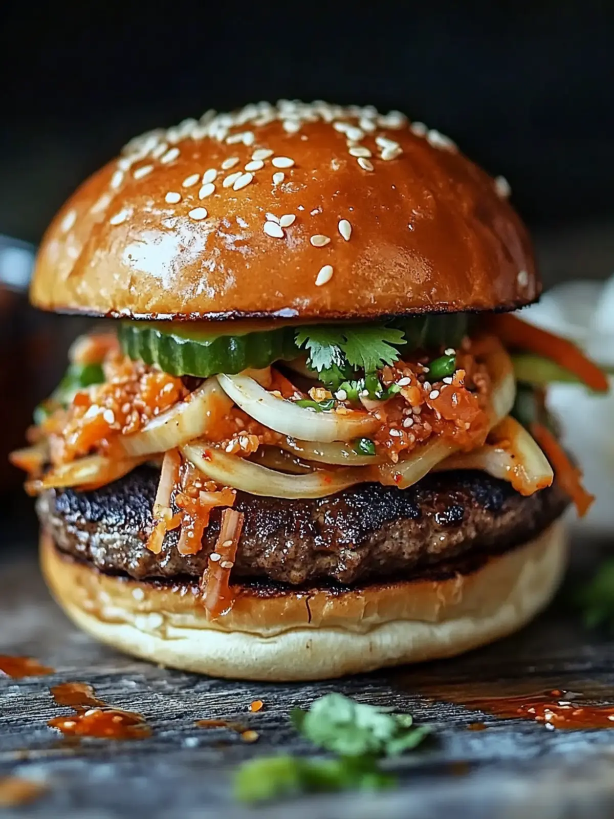 Korean BBQ Burger with Kimchi Slaw: Your Flavor Journey Awaits 4 Korean BBQ Burger with Kimchi Slaw