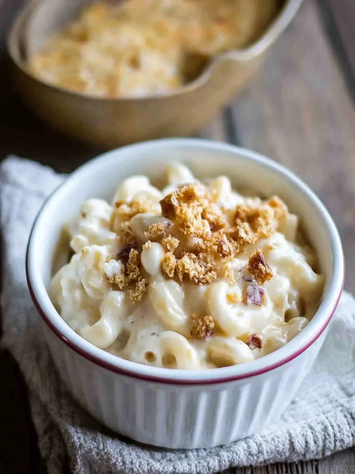 Creamy Brie Four Cheese Mac and Cheese with Buttery Ritz Crust 4 Creamy Brie Four Cheese Mac and Cheese with Buttery Ritz Crackers