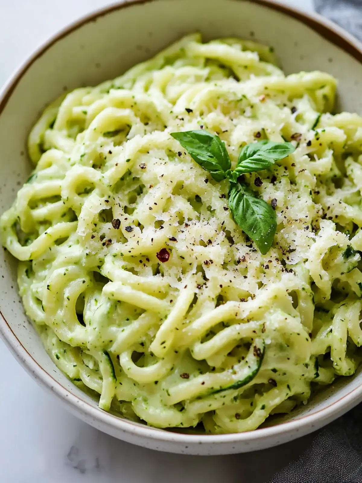 Creamy Zucchini Pasta: A Deliciously Fresh Dinner Twist 2 Creamy Zucchini Pasta