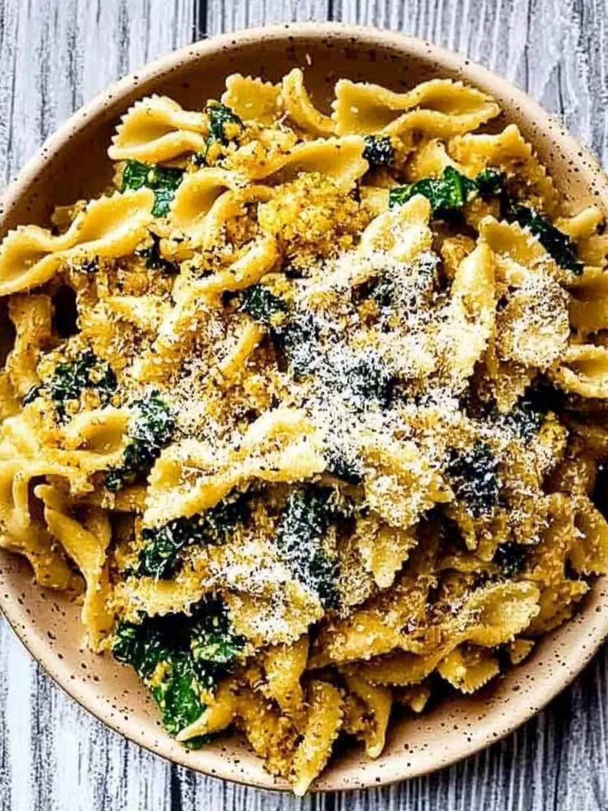 Delicious Parmesan Cauliflower Spinach Pasta in One Pot 5 Parmesan Cauliflower Spinach Pasta