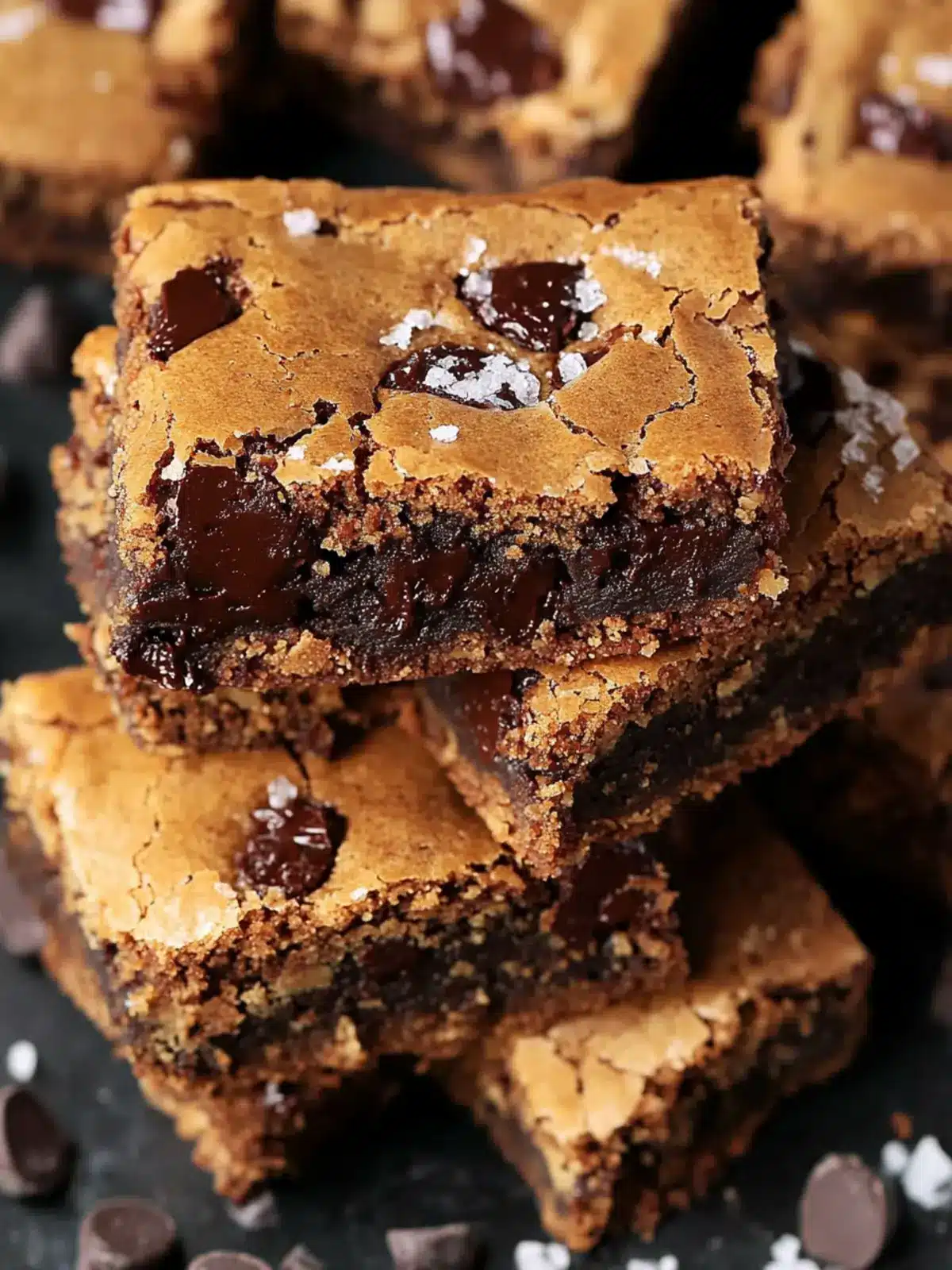 Irresistible Salted Espresso Chocolate Chunk Blondies Recipe 2 Salted Espresso Chocolate Chunk Blondies