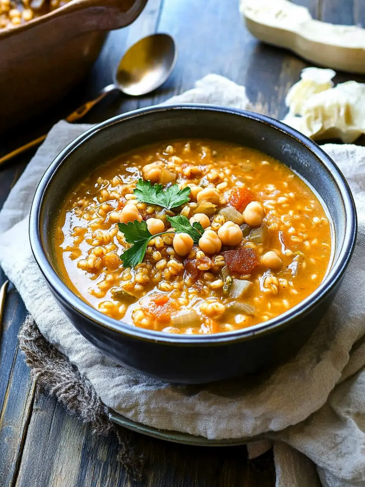Hearty Chickpea & Farro Soup to Warm Your Soul 2 Chickpea & Farro Soup {Zuppa di Ceci e Farro}