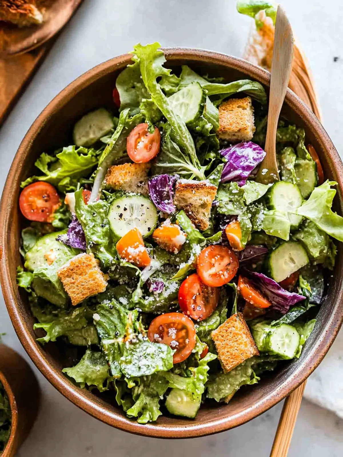 Everyday House Salad with Zesty Homemade Vinaigrette 5 Everyday House Salad