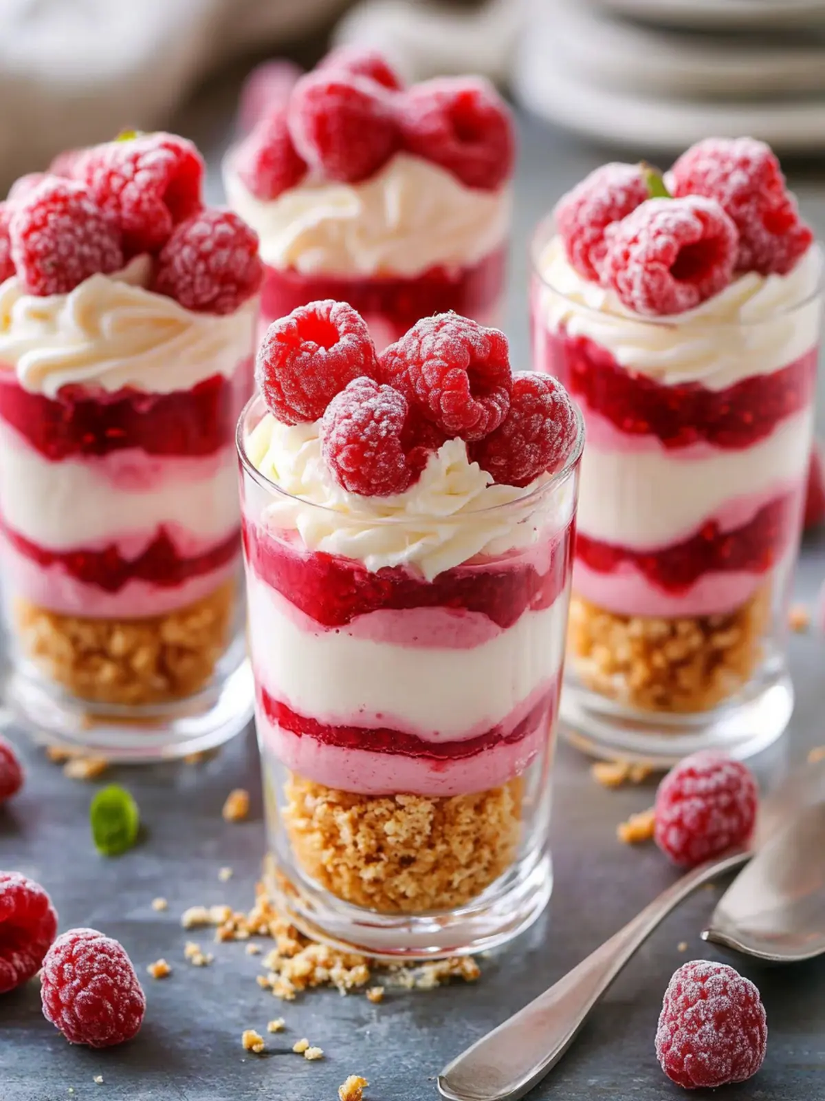 Deliciously Easy Raspberry Cheesecake Parfaits to Savor 4 Raspberry Cheesecake Parfaits