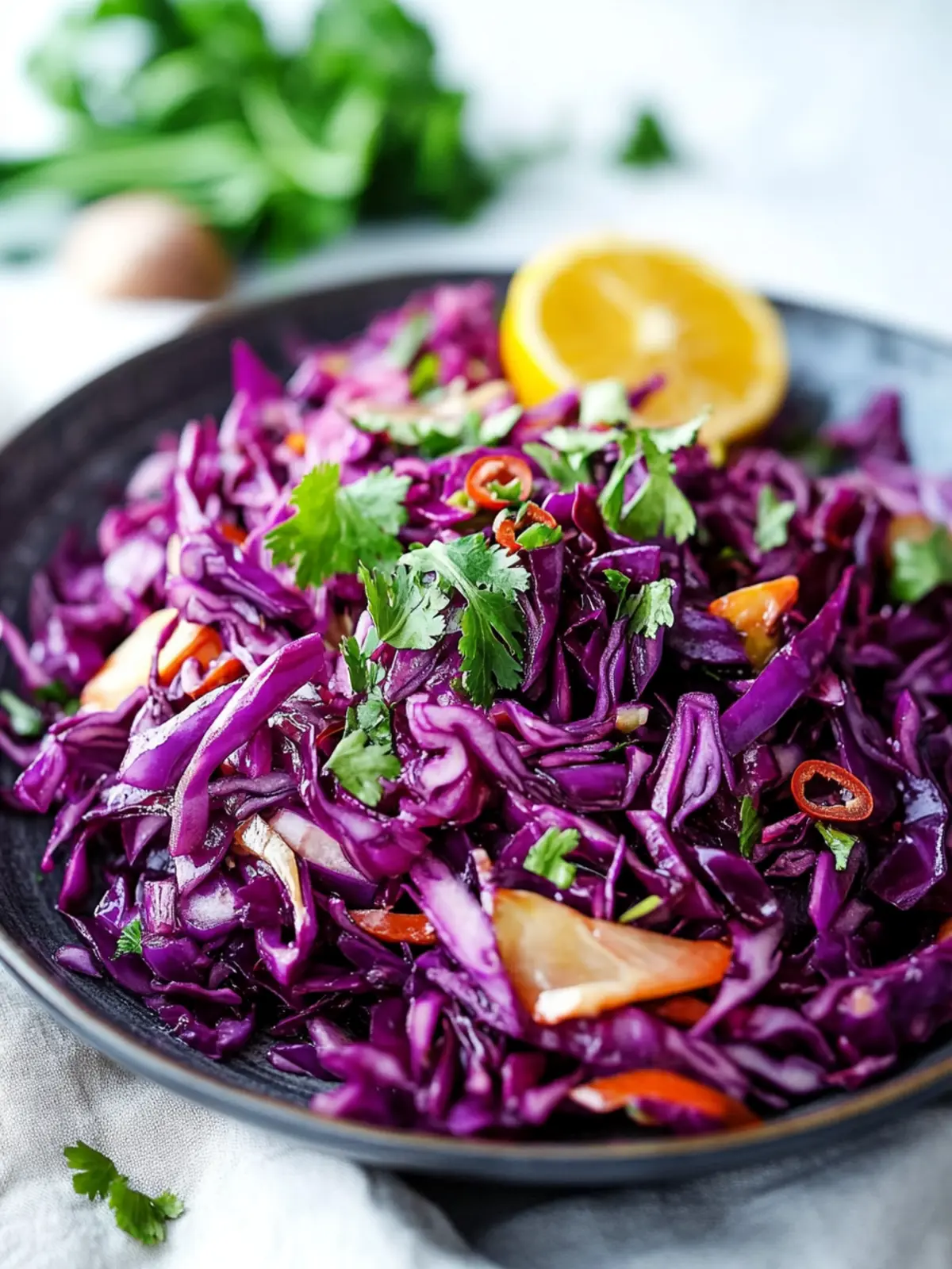 Detox Red Cabbage Slaw That’s Colorful and Crunchy 4 Detox Red Cabbage Slaw