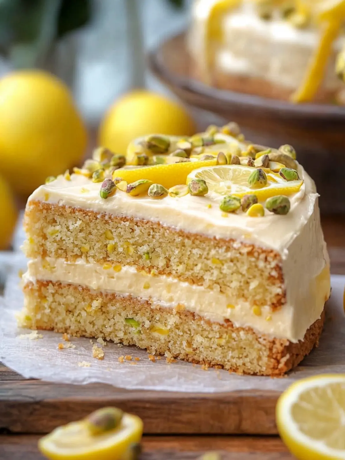 Lemon Pistachio Cake: A Slice of Zesty Heaven 3 Lemon Pistachio Cake